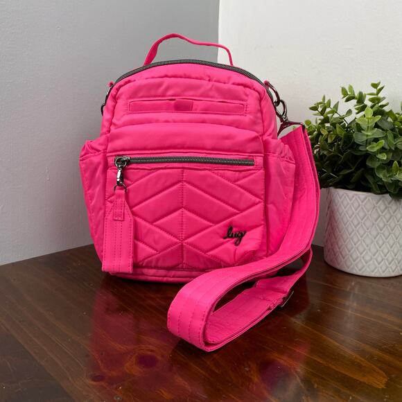 Lug Handbags - NEW Lug Alpine Crossbody Bag Hot Pink Magenta